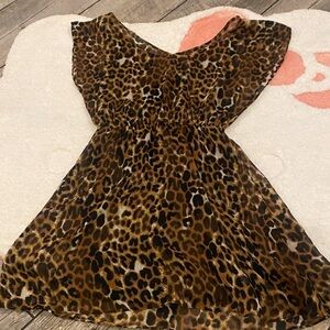Express Leopard Print Dress